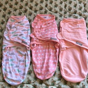 3 Swaddle Me Girl Swaddles